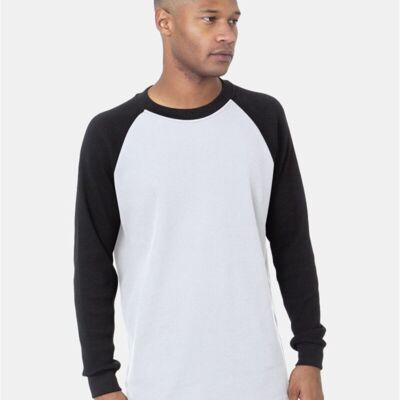 Men's USA-Made Heavyweight Waffle Knit Thermal Raglan T-Shirt Thumbnail