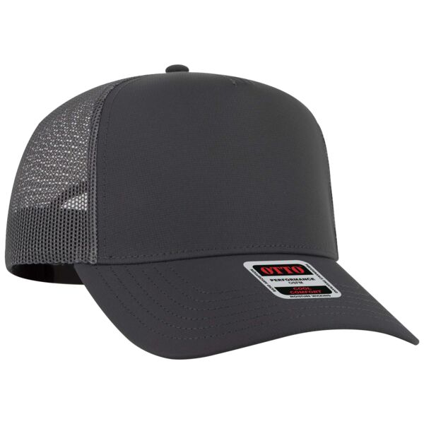 OTTO CAP 5 Panel Mid Profile Mesh Back Trucker Hat Thumbnail