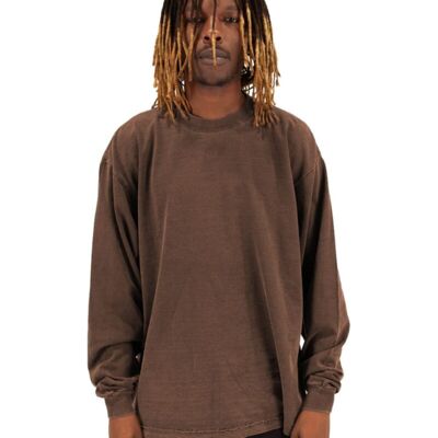 Unisex Max Heavyweight Garment-Dyed Long Sleeve T-Shirt Thumbnail