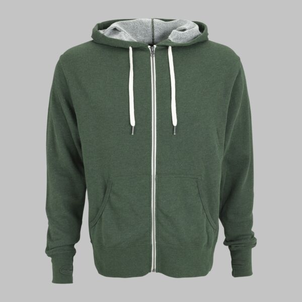Unisex Heather French Terry Full-Zip Hoodie Thumbnail