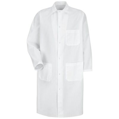 Unisex Butcher Coat with Exterior Chest Pocket Thumbnail