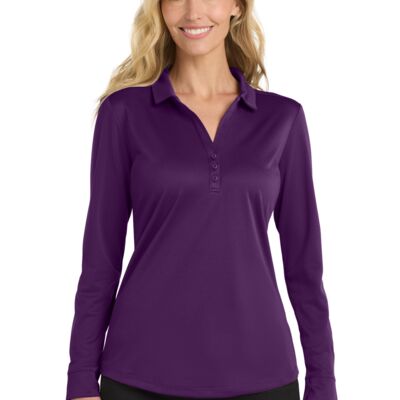 Ladies Silk Touch ™ Performance Long Sleeve Polo Thumbnail
